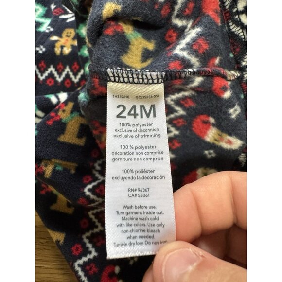 Oshkosh Bgosh Kids Size 24M Sweater Toddler Fleece Pullover Holiday Polyester - Picture 9 of 11